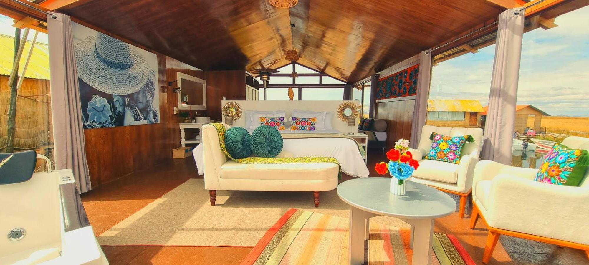 Kay Pacha Lodge Lago Titicaca All Inclusive Puno Ruang foto